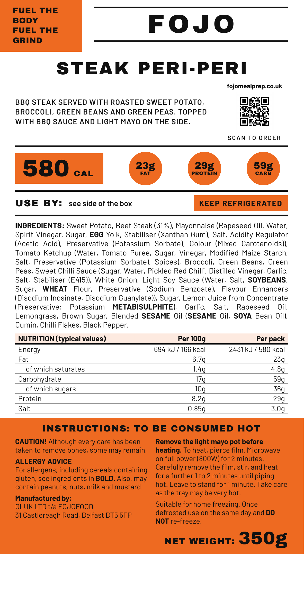 Steak Peri Peri